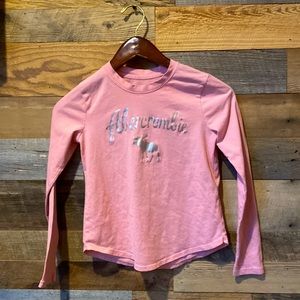 abercrombie kids Girls Long Sleeve pink Tee. Size 9/10.